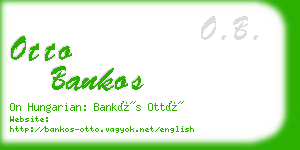 otto bankos business card